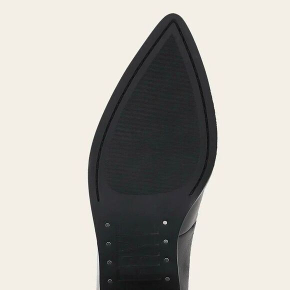 NWT  Frye Suede Leather Sadie Venetian Tassel Block Heel Loafers Black Size 11M - Picture 7 of 8